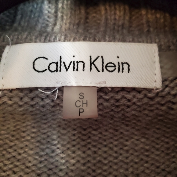 Calvin Klein Turtleneck Sweater Womens Small Gray Cableknit S - Picture 3 of 14